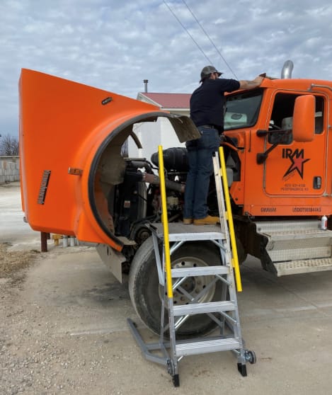 this image shows mobile truck repair in Denver, Colorado