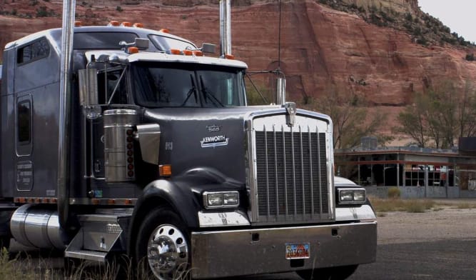 this image shows truck oil change in Denver, Colorado