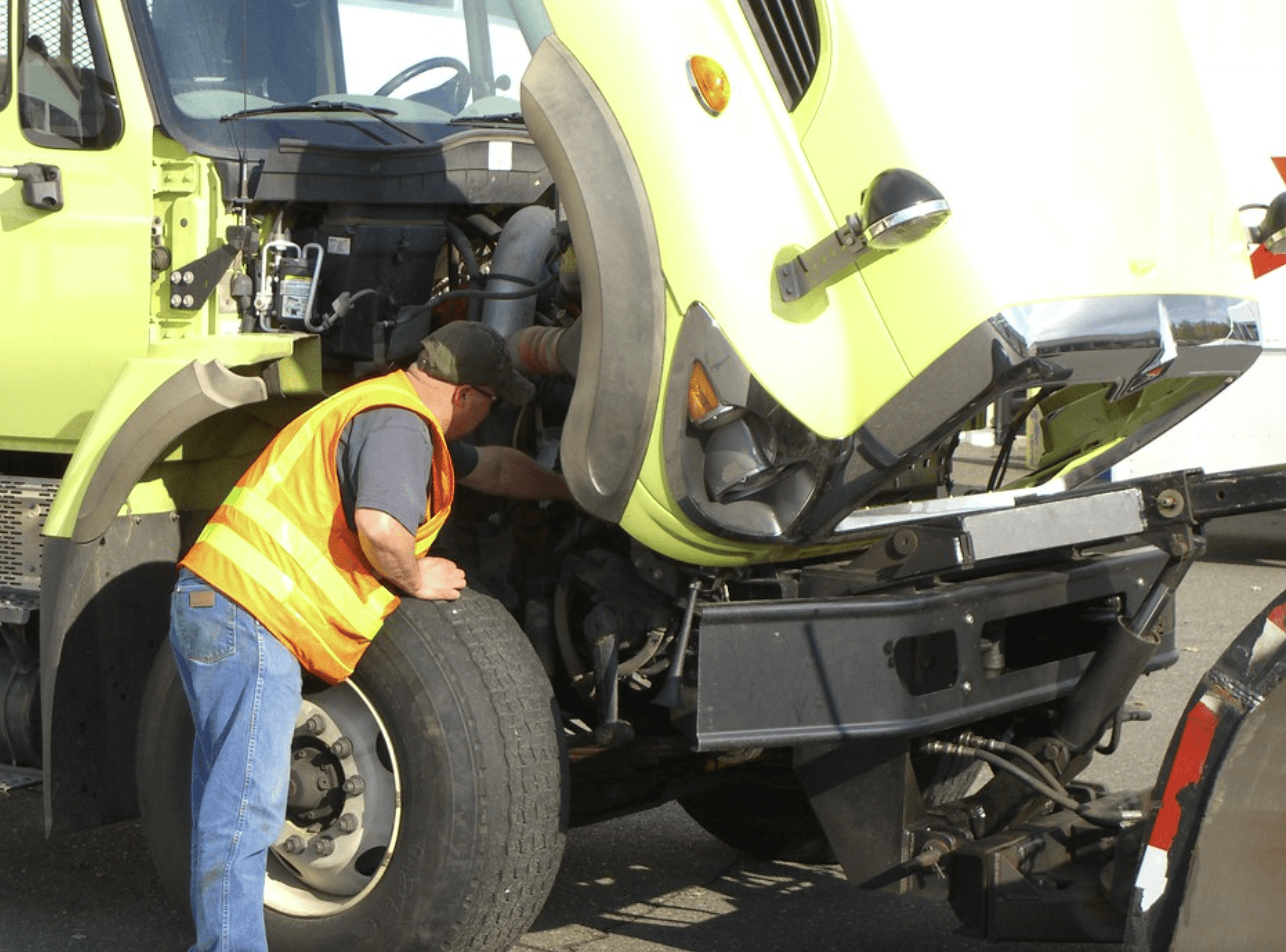 this image shows mobile truck repair in Columbine, CO