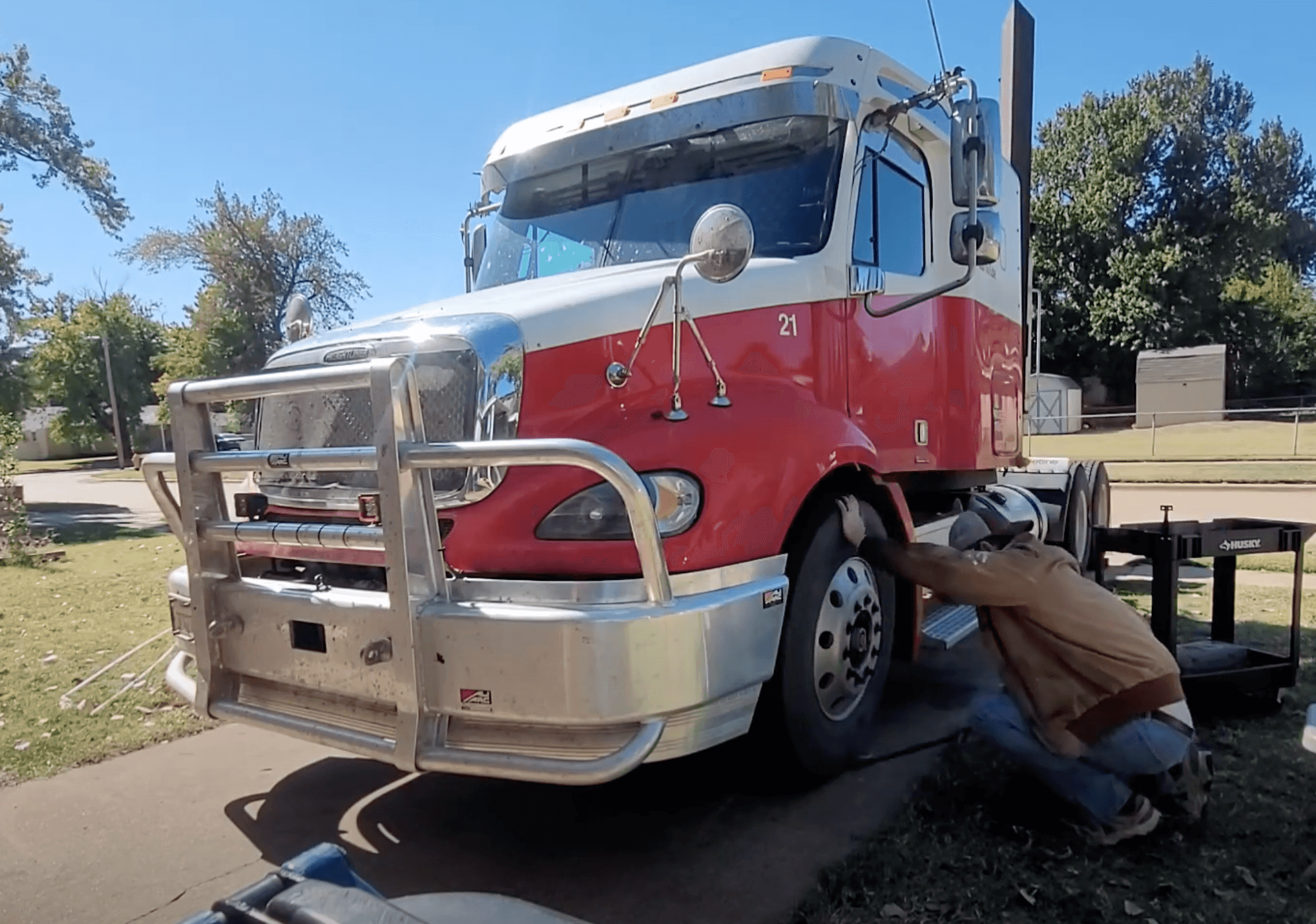 this image shows mobile truck repair in Littleton, CO